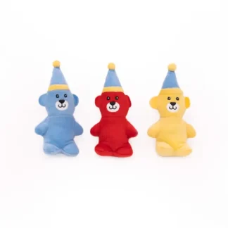 3x Mini Birthday Bears Plush Toys (these are small toys like the ones found in a burrow toy)